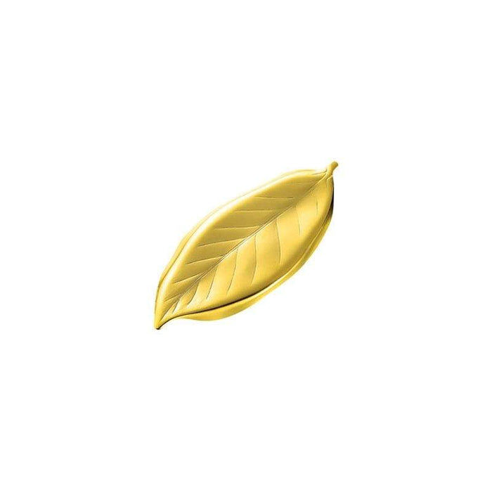 Tsubame Shinko Gold Leaf-Shaped Cutlery Rest - Elegant Stainless Steel Holder-Kiichin - The #1 Place for Japanese Goods in Your Hand!