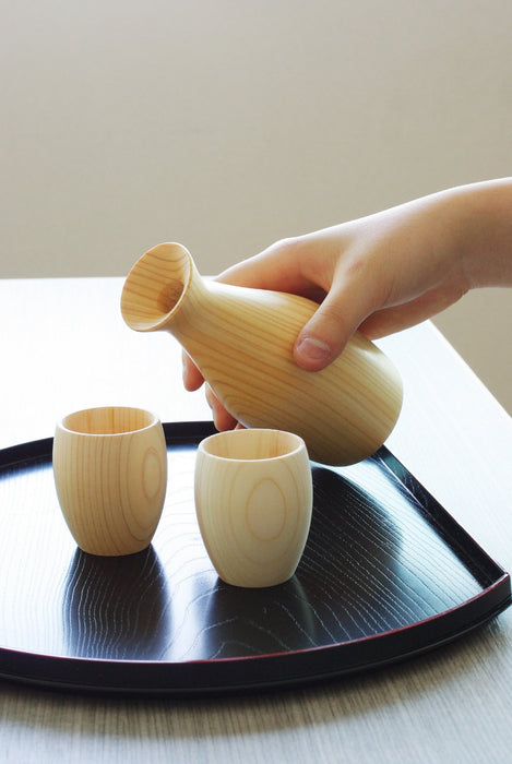 Yamaco 888931 Japanese Natural Round Guinomi 3Pc Set-Kiichin - The #1 Place for Japanese Goods in Your Hand!