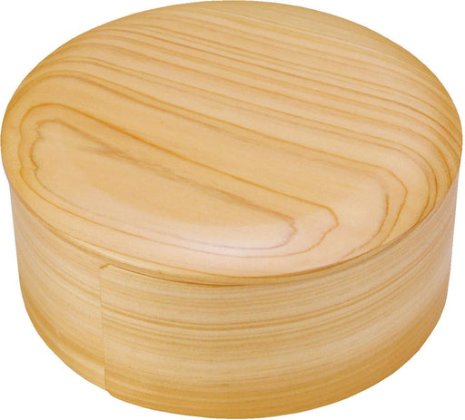 Yamaco Japanese Bento Box - Round Shape, Natural, Made In Japan-Kiichin - The #1 Place for Japanese Goods in Your Hand!