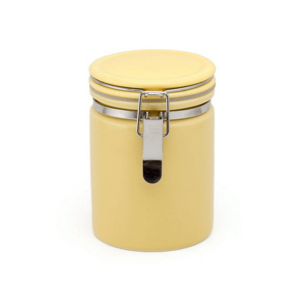 Zero Japan Mino Ware Ceramic Tea Canister 100 Yellow - Premium Quality Storage Solution-Kiichin - The #1 Place for Japanese Goods in Your Hand!