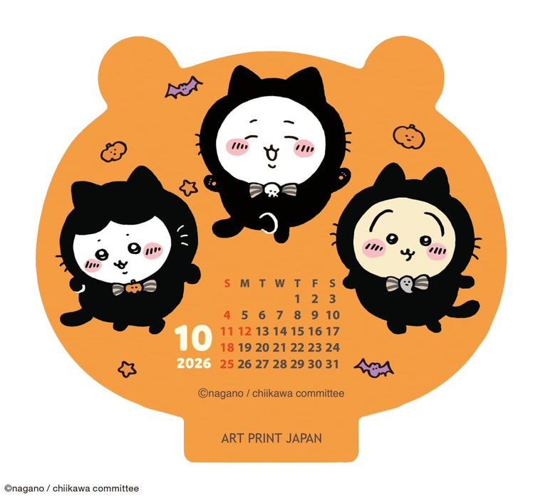 Art Print Japan 2026 Die-Cut Desk Calendar Chiikawa Theme