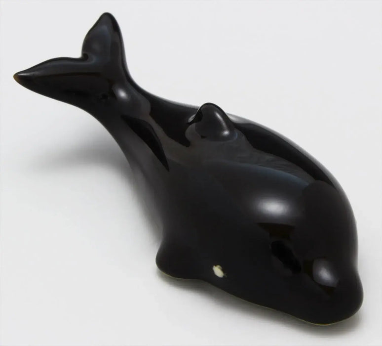 24to3 Nishitomi Ceramics Arita Dolphin Chopstick Rest Porcelain