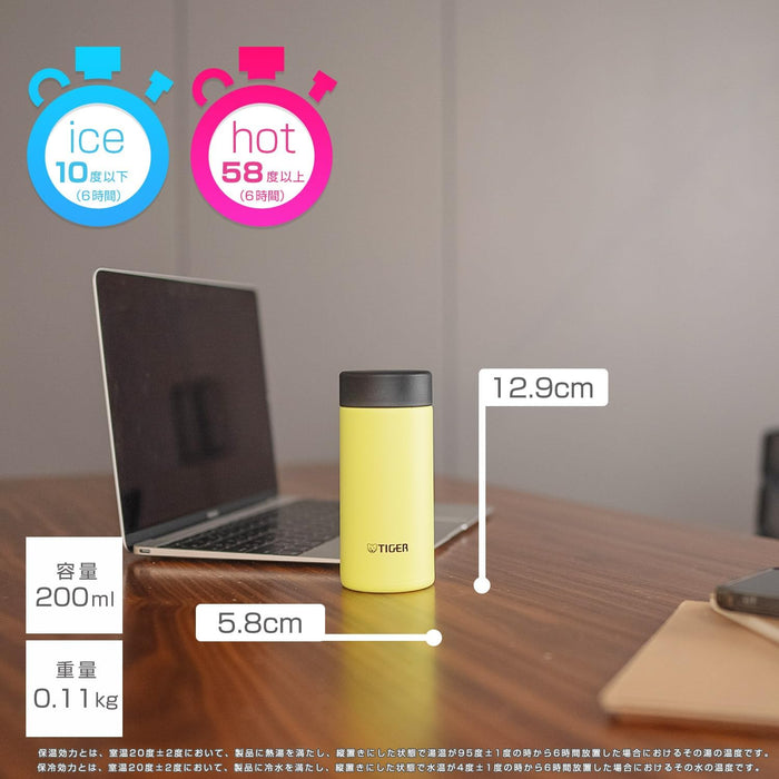 Tiger Thermos 200ml 不鏽鋼真空保溫瓶 MMP-K021XM