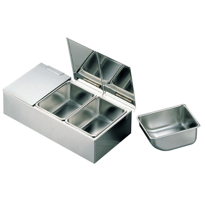 Ebm 不鏽鋼藥味調味容器 - 4 格