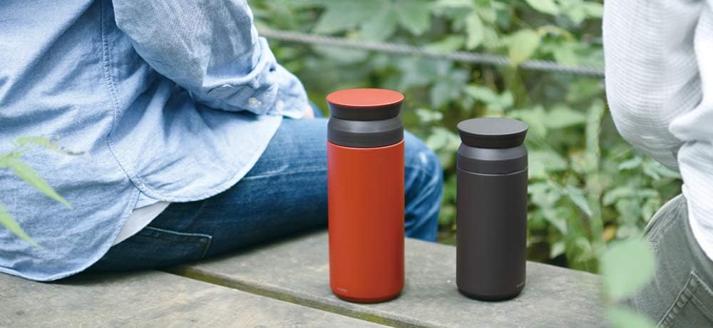 KINTO Travel Tumbler 350ml Silver Double Walled Vacuum Heat & Cold Retention