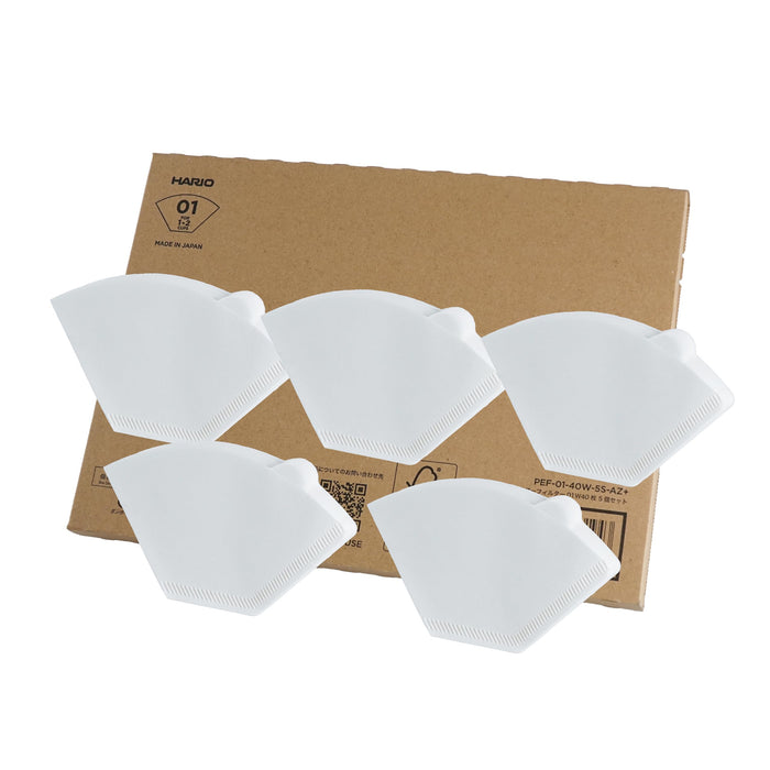 Hario Hario Coffee Filters 1-2 Cups 200 Sheets FSC Certified Japan Made White