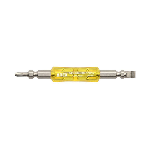 Anex Insulated Double-Ended Bit Anex 1000V Compatible Tool +2X-6X98 Azm-2698-Kiichin - The #1 Place for Japanese Goods in Your Hand!