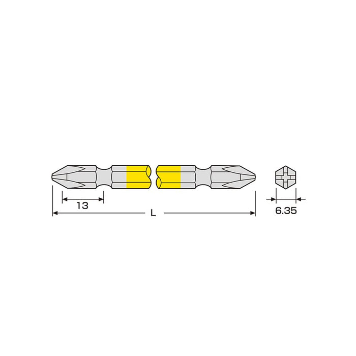 Anex Color Bit Double Head Set of 5 Anex Tool Acm5-02-Kiichin - The #1 Place for Japanese Goods in Your Hand!