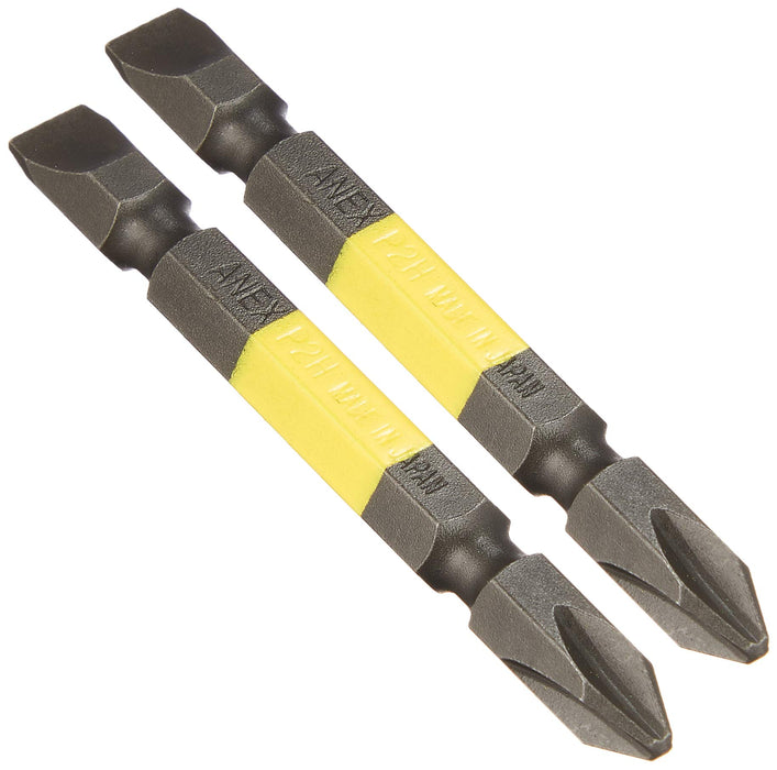 Anex Double-Headed Color Bit Combi +2/-6X65 Set of 2-Kiichin - The #1 Place for Japanese Goods in Your Hand!