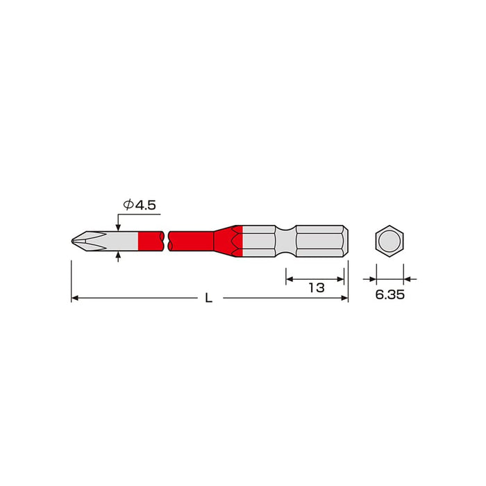 Anex Color Bit Stepped +1X150 Set of 2 Anex Tools-Kiichin - The #1 Place for Japanese Goods in Your Hand!