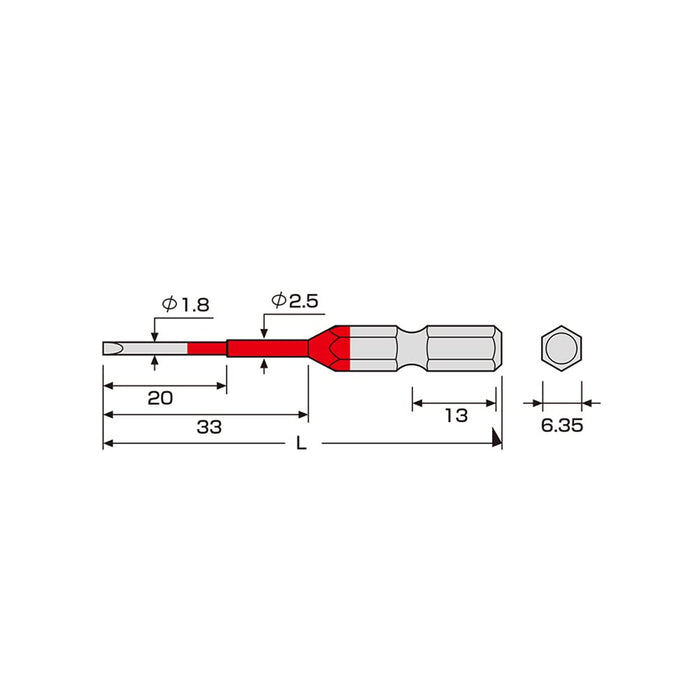 Anex Color Bits Stepped 1.8Mmx65 Acmm-1865 Tool Set of 2-Kiichin - The #1 Place for Japanese Goods in Your Hand!