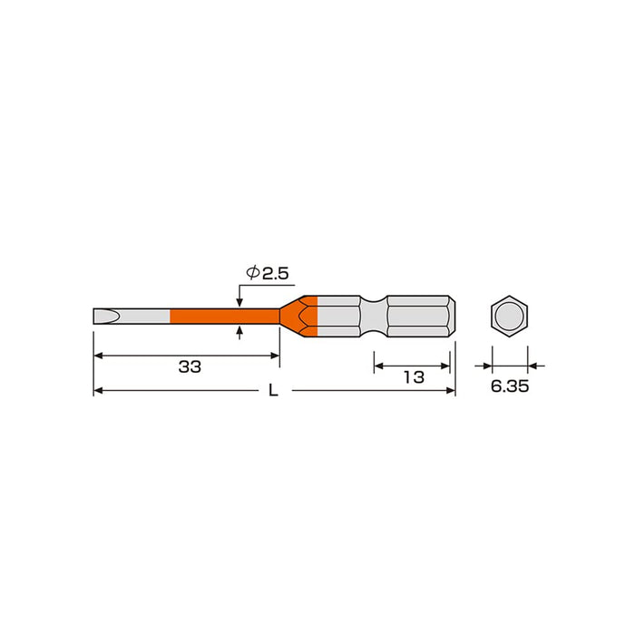 Anex Color Bits Stepped -2.5Mmx65 Tool Set of 2 Acmm-2565-Kiichin - The #1 Place for Japanese Goods in Your Hand!