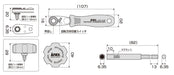 Anex Compact Ratchet Driver Set Anex 52 Bit With Case Anex Tool No.525-28B-Kiichin - The #1 Place for Japanese Goods in Your Hand!