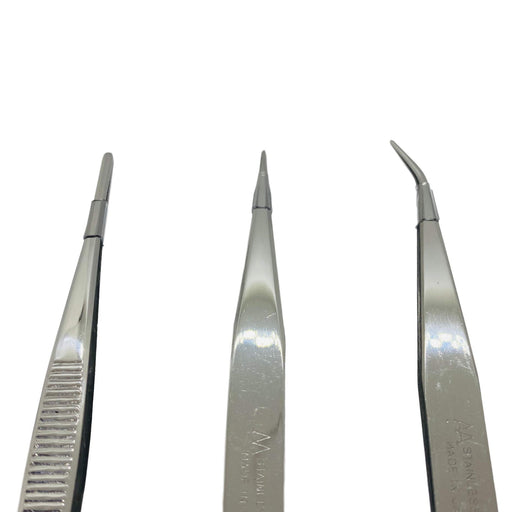 Anex Tools Stainless Steel Tweezers Set of 3 No. 1093 with Case - Annex Tool-Kiichin - The #1 Place for Japanese Goods in Your Hand!