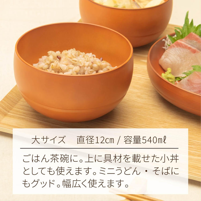 Asahi Koyo Large Round Bowl Ripe Persimmon Microwave Dishwasher Safe Japan-Kiichin - The #1 Place for Japanese Goods in Your Hand!