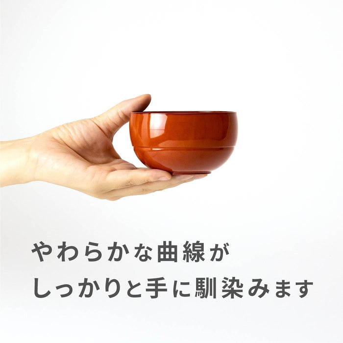 Asahi Koyo Wayowan Az16-03 Small Round Vermilion Bowl Japan Dishwasher Safe-Kiichin - The #1 Place for Japanese Goods in Your Hand!