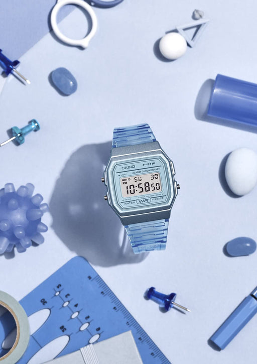 Casio F-91Ws-2Jh Blue Collection Domestic Genuine-Kiichin - The #1 Place for Japanese Goods in Your Hand!