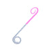 Daiwa Tairaba Kouga Silicone Twin Curly Tie Pink Checkered Gray-Kiichin - The #1 Place for Japanese Goods in Your Hand!