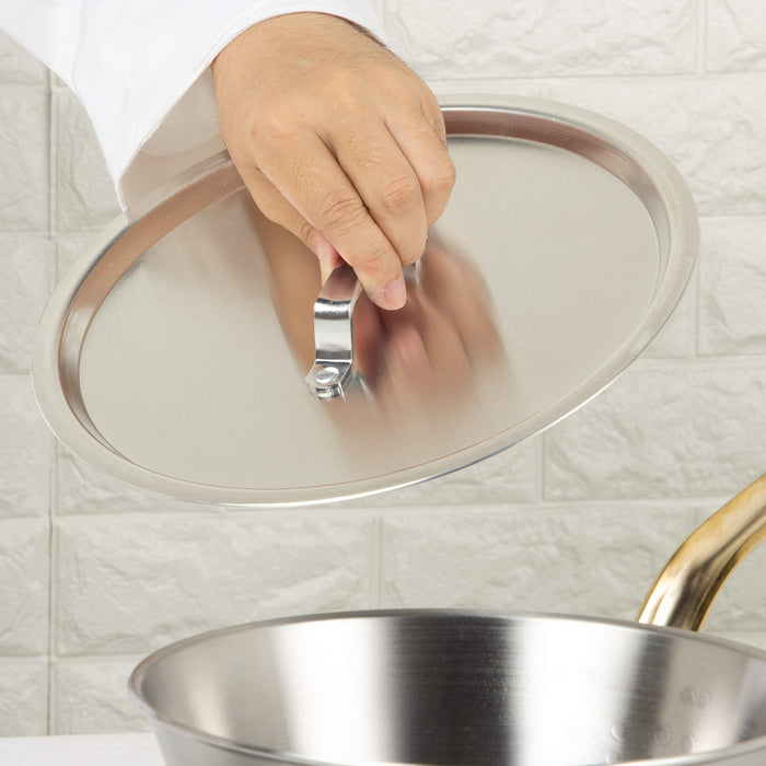 Endo Shoji 48cm Commercial Aluminum Lid for Round Pots Anb12048-Kiichin - The #1 Place for Japanese Goods in Your Hand!