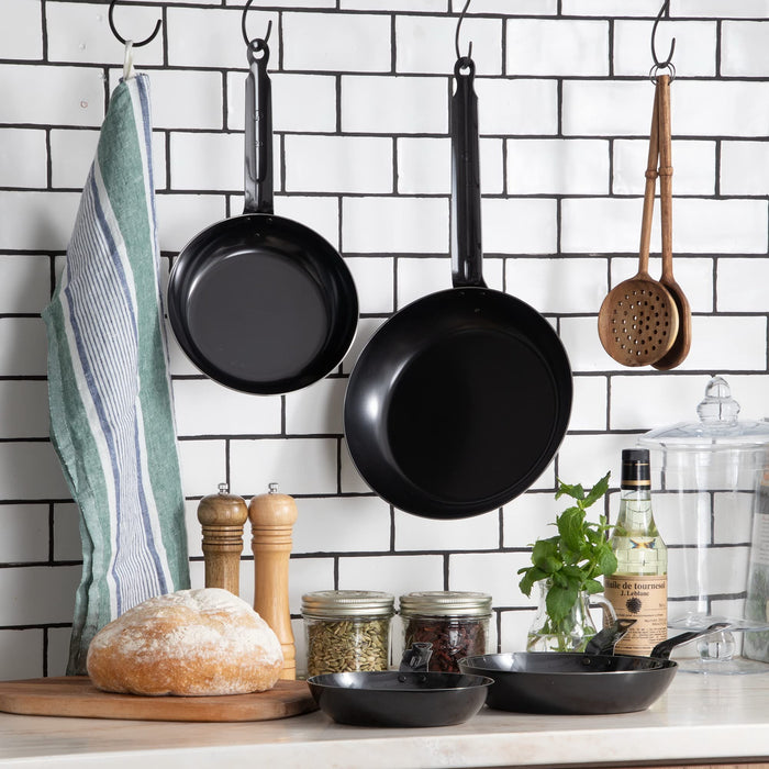 Endo Shoji 34Cm Black Iron IH Compatible Frying Pan Made in Japan-Kiichin - The #1 Place for Japanese Goods in Your Hand!