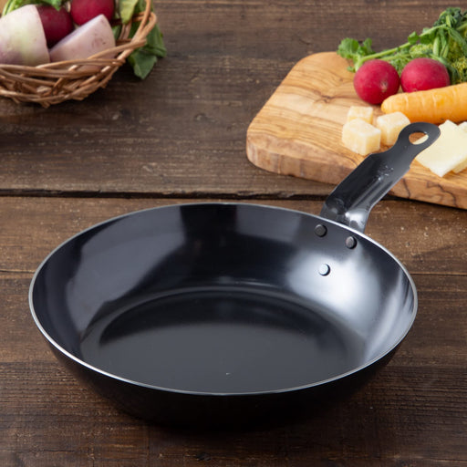 Endo Shoji 34cm Iron Frying Pan IH Compatible Black Skin Made in Japan-Kiichin - The #1 Place for Japanese Goods in Your Hand!