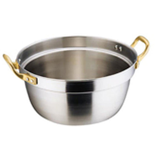 Endo Shoji Commercial 33cm Stainless Steel Round Pot for Induction Cookers-Kiichin - The #1 Place for Japanese Goods in Your Hand!