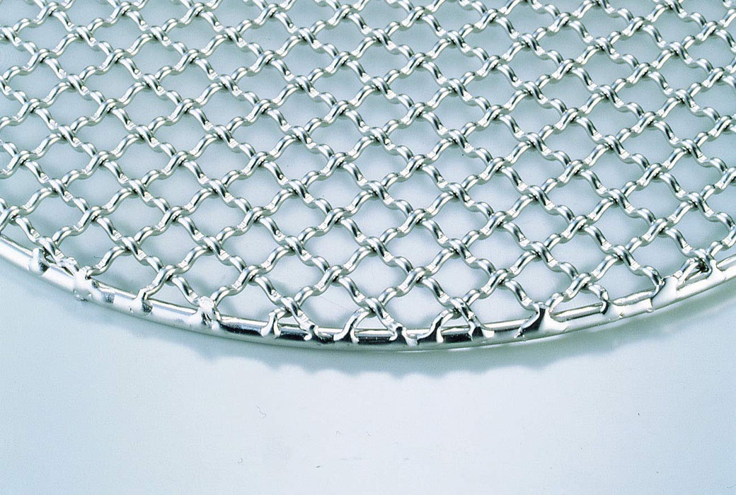 Endo Shoji 27Cm Round Grilling Net Crimp Mesh Stainless Steel Japan Made-Kiichin - The #1 Place for Japanese Goods in Your Hand!