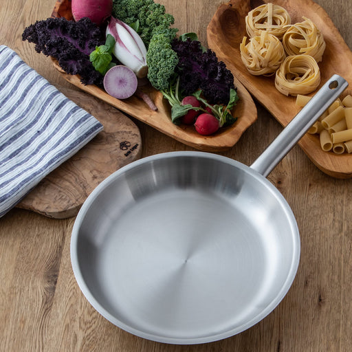 Endo Shoji Tkg 36cm Stainless Steel Frying Pan for Induction & Gas Cooking-Kiichin - The #1 Place for Japanese Goods in Your Hand!