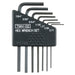Engineer 7-Piece Silver Hex Wrench Set Inch Size Twh-02-Kiichin - The #1 Place for Japanese Goods in Your Hand!