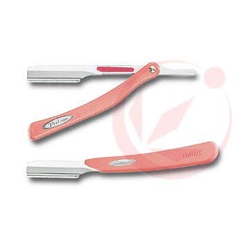 Feather Safety Razor - Preview Leather Straight Type Pink Edition-Kiichin - The #1 Place for Japanese Goods in Your Hand!