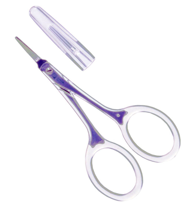 Green Bell Craftsmanship Stainless Steel Eyebrow Scissors with Cap