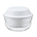 Hario Glass Microwave Steamer 1200Ml Easy Cooking White Made in Japan-Kiichin - The #1 Place for Japanese Goods in Your Hand!