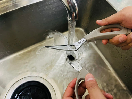 Hasegawa Knives Wife's Choice Kitchen Scissors FK-190-GL in Gray-Kiichin - The #1 Place for Japanese Goods in Your Hand!