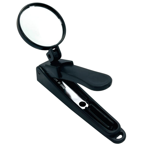 Hasegawa Knives Lnc-01 Black Nail Clipper with Detachable Magnifier 10.5cm-Kiichin - The #1 Place for Japanese Goods in Your Hand!
