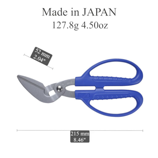 Hasegawa Knives Arm Wrestler Blue Flat Iron Scissors AWH-215-Kiichin - The #1 Place for Japanese Goods in Your Hand!