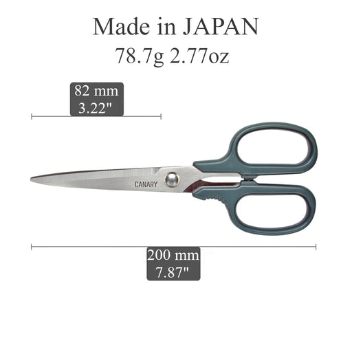 Hasegawa Knives - Gray Craft Scissors with Thick Long 8.5cm Blade RCK-200K 20cm Total Length-Kiichin - The #1 Place for Japanese Goods in Your Hand!