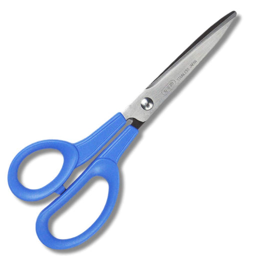 Hasegawa Knives Blue Left-Handed Office Scissors 17cm Total 6.5cm Blade Length-Kiichin - The #1 Place for Japanese Goods in Your Hand!