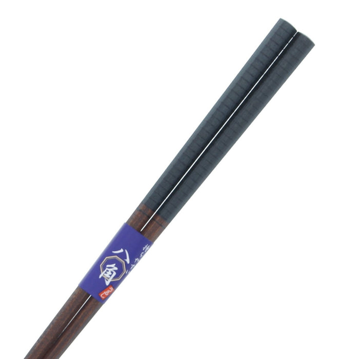 Ishida 23Cm Japanese Wooden Chopsticks Octagonal Line Natural Lacquer Tip-Kiichin - The #1 Place for Japanese Goods in Your Hand!