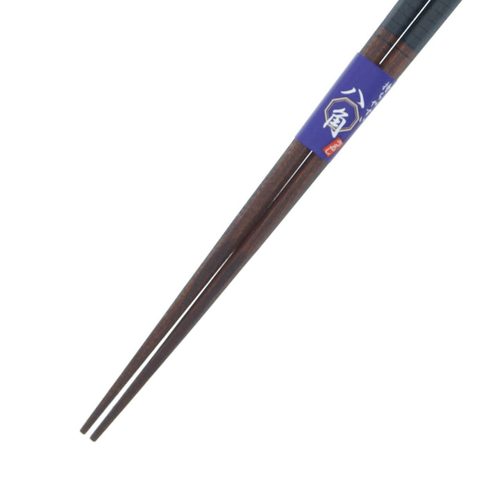 Ishida 23Cm Japanese Wooden Chopsticks Octagonal Line Natural Lacquer Tip-Kiichin - The #1 Place for Japanese Goods in Your Hand!