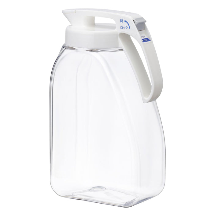 Iwasaki Industries 3.0L Cold Water Bottle Seamless Pitcher Hot Water Safe White Japan-Kiichin - The #1 Place for Japanese Goods in Your Hand!