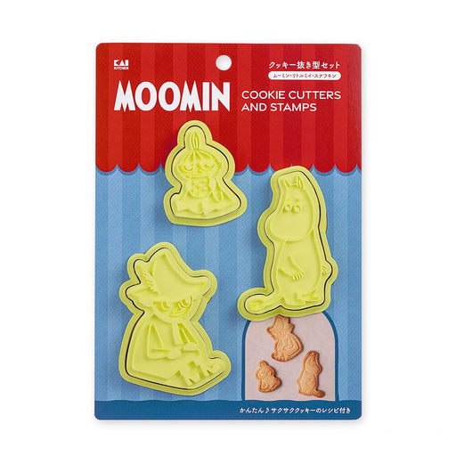 Kai Corporation Moomin Cookie Molds Set of 3 Little My and Snufkin Cutters-Kiichin - The #1 Place for Japanese Goods in Your Hand!