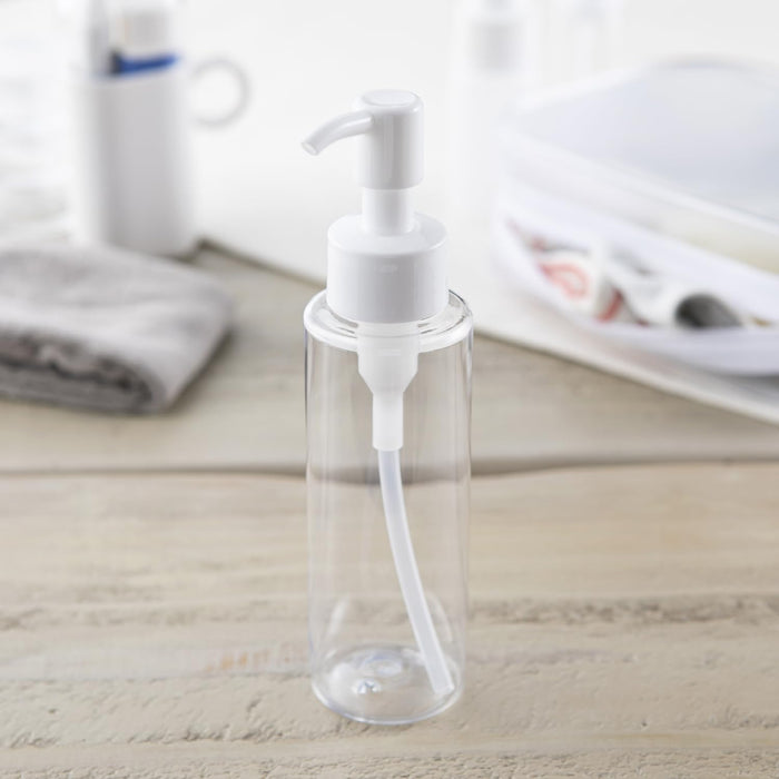 Kai 100ml Clear Cosmetic Pump Bottle for Travel Shampoo Conditioner