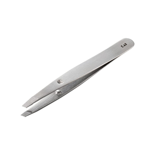Kai Corporation Tweezers with Slanted Tip and Cap for Eyebrow Precision-Kiichin - The #1 Place for Japanese Goods in Your Hand!