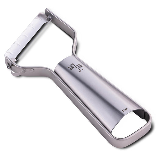 Kai Corporation Seki Magoroku Peeler - Sharp Angle Stainless Steel Dishwasher Safe-Kiichin - The #1 Place for Japanese Goods in Your Hand!