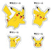 KamioJapan Pokemon Stickers 4 Size Pikachu 007320-Kiichin - The #1 Place for Japanese Goods in Your Hand!