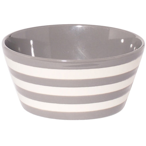 Minoru Pottery Small Gray Water-Repellent Bowl Plantery Border M-Kiichin - The #1 Place for Japanese Goods in Your Hand!