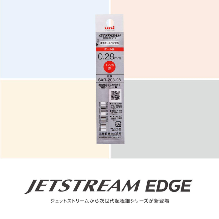 Mitsubishi Pencil Jet Stream Edge Ballpoint Pen Refill 0.28 Red Pack of 10-Kiichin - The #1 Place for Japanese Goods in Your Hand!
