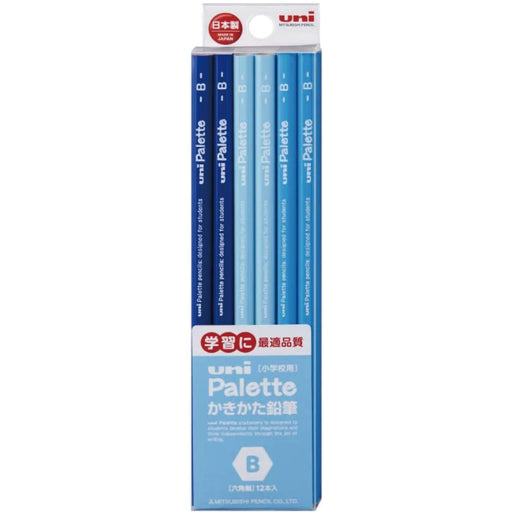 Mitsubishi Pencil Uni Palette B Pastel Blue Drawing Pencils Pack of 12-Kiichin - The #1 Place for Japanese Goods in Your Hand!