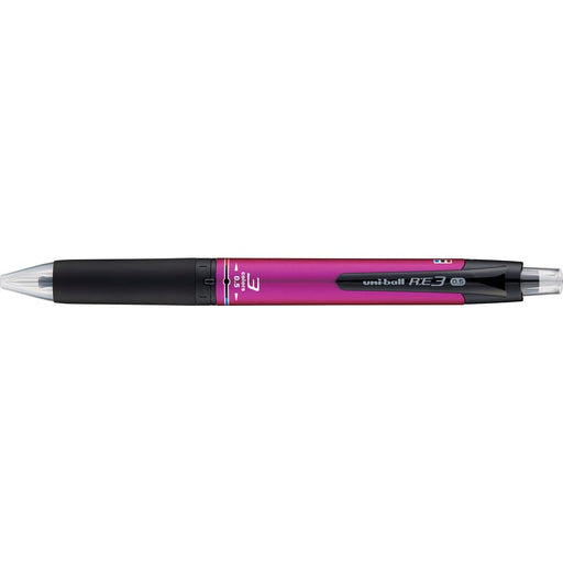 Mitsubishi Pencil Uniball Re3 3-Color 0.5mm Erasable Ballpoint Pen Pink-Kiichin - The #1 Place for Japanese Goods in Your Hand!
