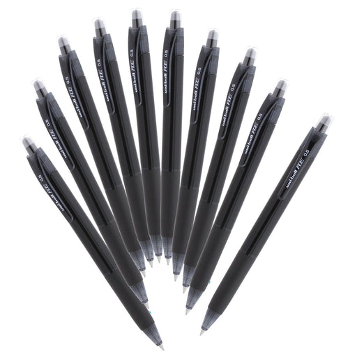 Mitsubishi Pencil Uniball RE 0.5 Erasable Ballpoint Pen 10 Pieces Off Black-Kiichin - The #1 Place for Japanese Goods in Your Hand!